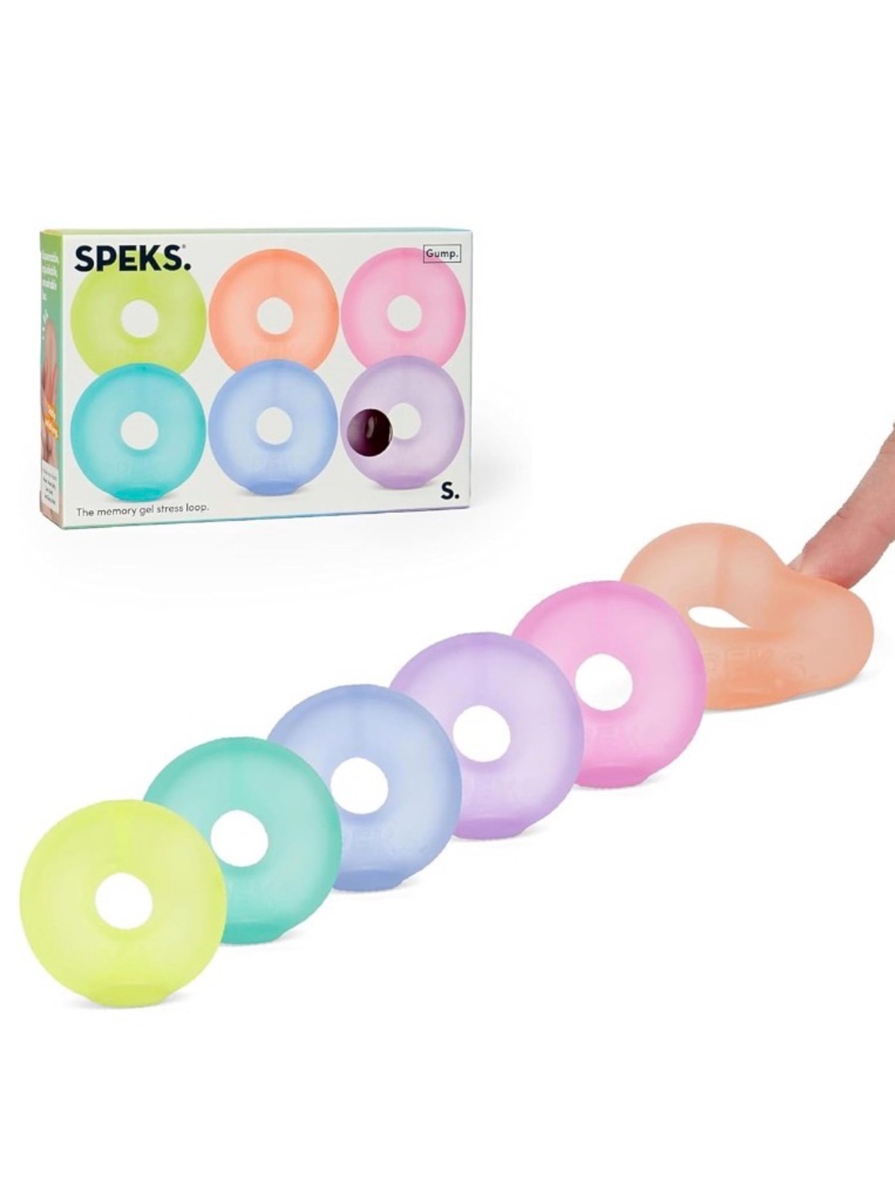Speks Mini Gump Loop Gel-Filled Stress Balls Ultra Soft Squishy Fidget